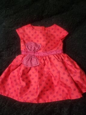 American Girl Doll Red Polka Dot Dress